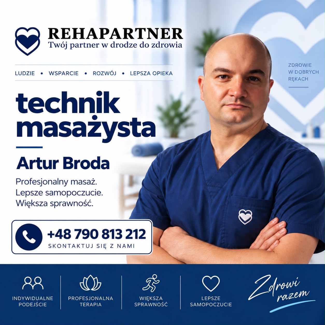 Artur Broda – fizjoterapeuta RehaPartner